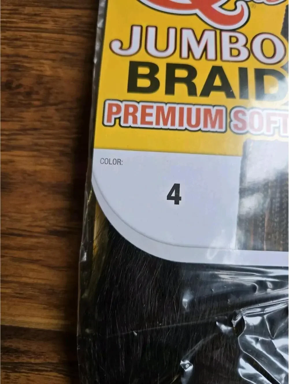 Shake-N-Go Que Jumbo Braid Hair Extensions Premium Soft Color 4 Dark Brown